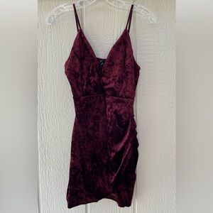 Windsor Burgundy Velvet Dress